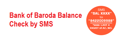 BANK OF BARODA CHECK BALANCE by SMS