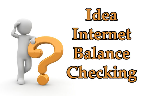 how to check idea internet balance
