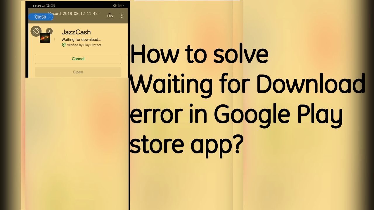 How to solve play store waiting download problem-arenteiro