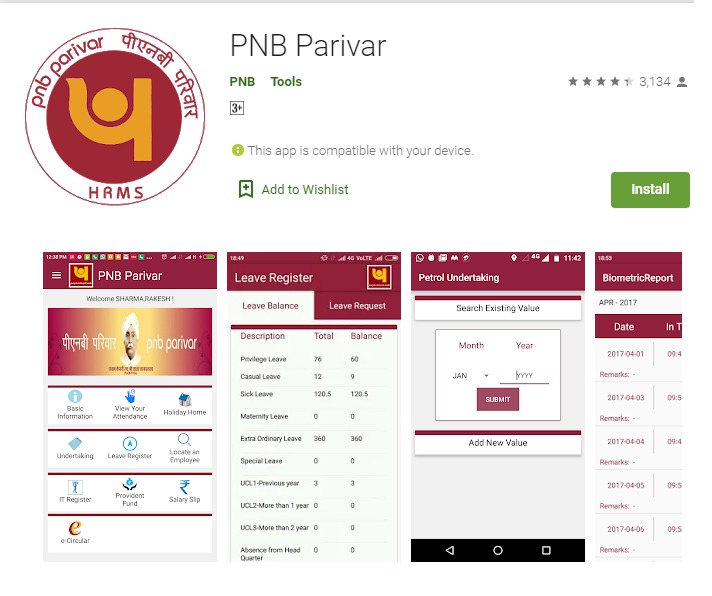PNB Parivar HRMS Login-arenteiro