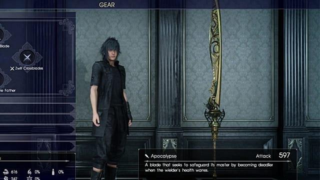 Best weapons final fantasy xv