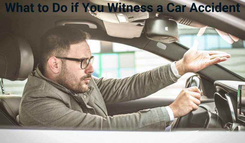 What to Do if You Witness a Car Accident